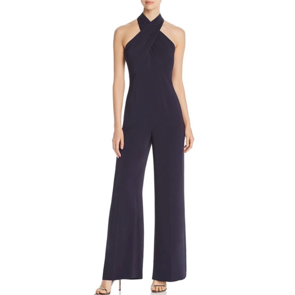 NEW Kobi Halperin Chasidy Halter-Neck Jumpsuit Black - Picture 3 of 9